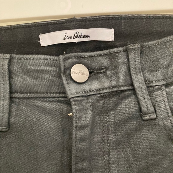 Sam Edelman Coated Black Skinny Jeans - Picture 2 of 5